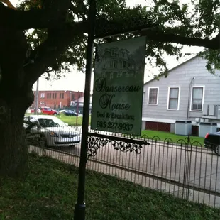 Bed and breakfast signage