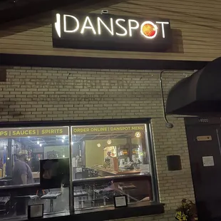 Front of location