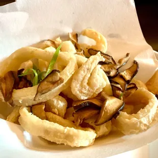 a close up of a plate of food