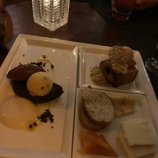 Dessert tasting menu.