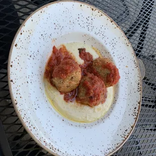 Meatballs &amp; polenta