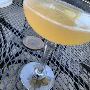 Baby basil cocktail  Meatball with polenta appetizer  Oxtail&amp; potato gnocchi  Shishito peppers