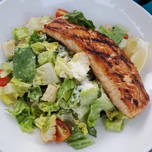Salmon on caesar