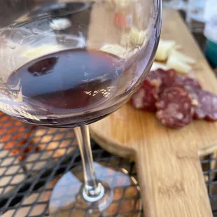 Wine tasting and cheese board with what you purchase