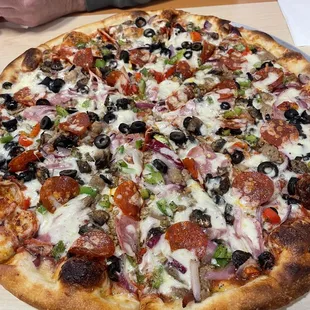 Extra Large supreme pizza