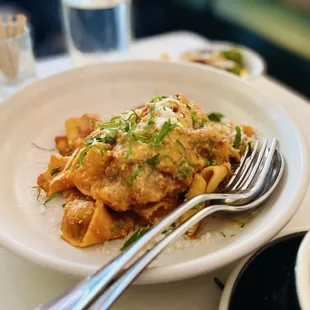 Shared the pappardelle with boar&apos;s meat sauce-so rich and delicious. Perfect late lunch treat.