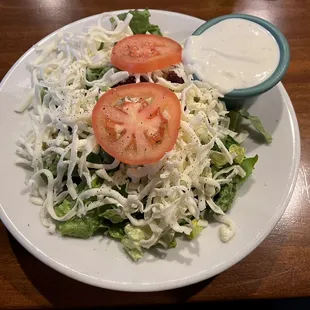 Individual side salad