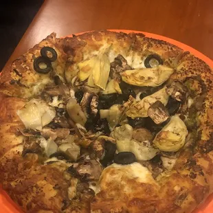 Individual Pizza 9. The Old Carmel Pizza no lingucia