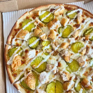 a pizza in a box