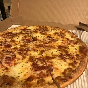 a pizza in a box