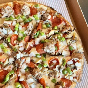 pizza, food
