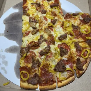 pizza, food