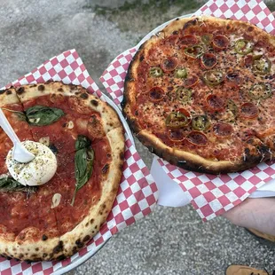 Burrata special and Hot Boi