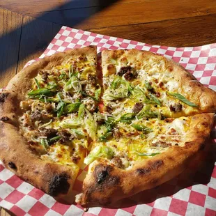 Breakfast zza with sausage