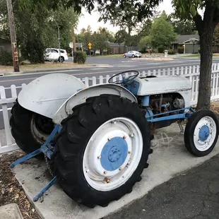 tractor  on display