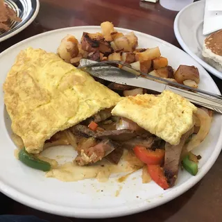 Beef Fajita Omelette