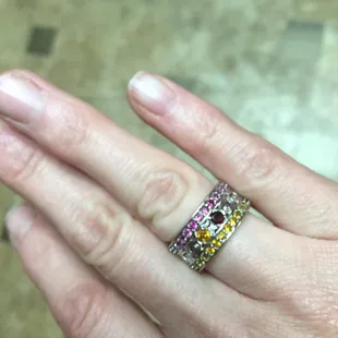 Custom mothers ring designed by Troy at Danz! I absolutely love it!