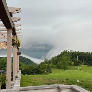 Looking out to the river.