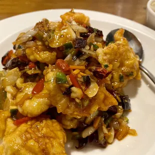 S12. Szechuan style Shrimp