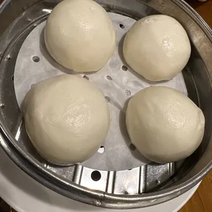 Steamed sweet red bean Buns