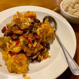 S12. Szechuan style Shrimp