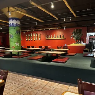 interior, sushi and sashimi