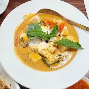 Panang curry with tofu