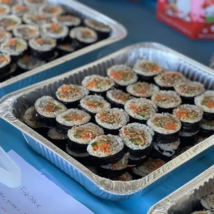 Fish cake kimbap