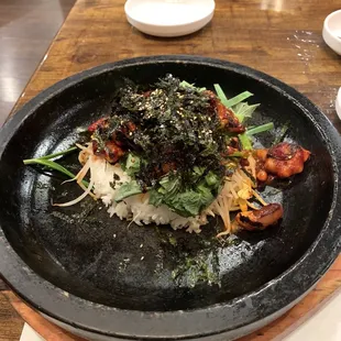 Spicy Octopus on Stone Grill