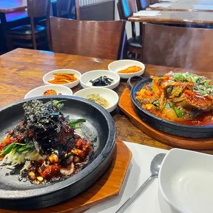 19. Spicy Octopus on Stone Grill and 36. Braised Black Cod