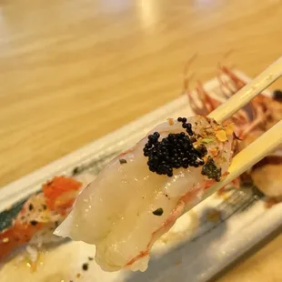 Sweet Shrimp Sushi.