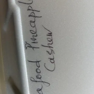 See! Lovely handwriting and so informative!