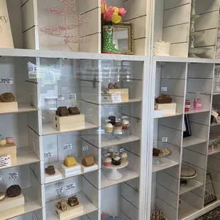 a display of pastries