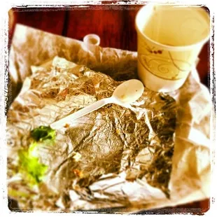 Soup and sandwich for lunch, not a bite left because it was so delicious !