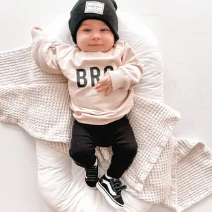 Babies just look happier in all organic cotton outfits!