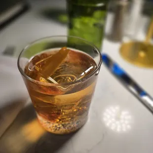 Smoked Old Fashioned.  Excellent!