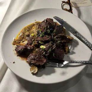 Hangar Steak with Mushrooms :-)