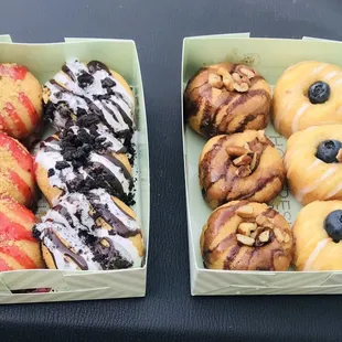 Left to Right - Strawberry Bella, Cookies &amp; Cream Turtle, Blueberry Lemon