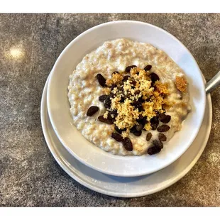 Oatmeal w/Brown Sugar &amp; Raisins.Dapper&apos;s East. Chicago, IL Target Plaza. Chicago&apos;s Old Fashion Greek Dinner. Breakfast/Lunch Place. Cool!