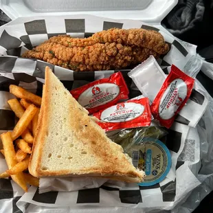 2 piece catfish very good presentation