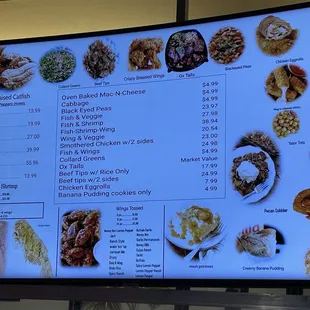 menu, sushi and sashimi