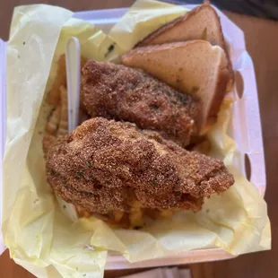 Fried catfish and fries