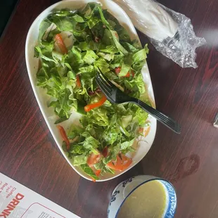 Soup and salad