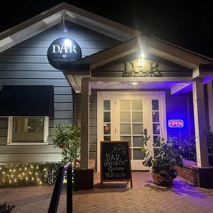 Out front. Just follow the many signs to the front door.