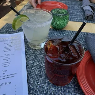 Margarita and Negroni