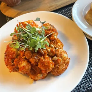 Harissa Roasted Cauliflower