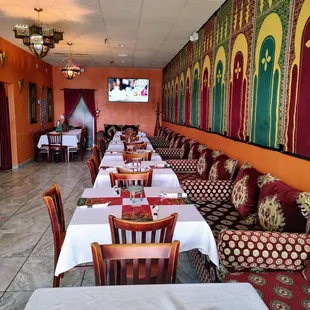 the interior of a restaurant