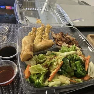 C-7. Chicken Teriyaki and Shrimp Tempura Combo