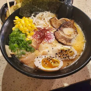 Shiro ramen, medium spice. Not spicy