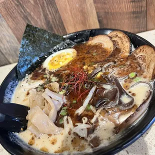 Kuro tonkotsu with Ajitama egg and extra Chashu